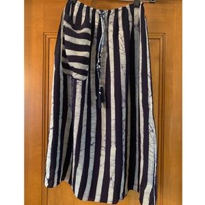 PEPIN indigo striped skirt Sz 0